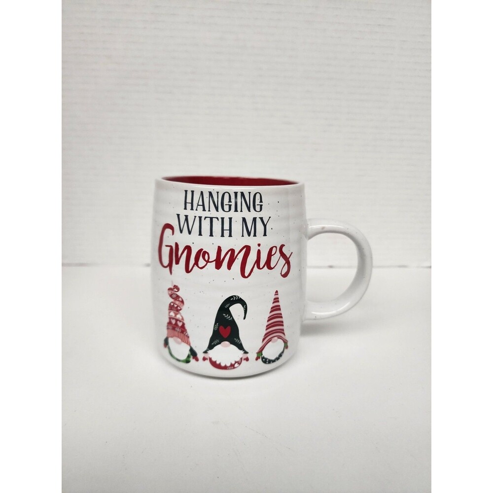 Hanging With My Gnomies Large Coffee Mug  Christmas Fun